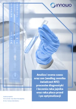 Raport „Analiza i ocena czasu oraz cen (według cennika świadczeń NFZ) procesów diagnostyki i leczenia raka jajnika oraz raka płuca przed i po optymalizacji” Instytutu Innowo autorstwa prof. dr hab. Ewy Okoń –Horodyńskiej i dr inż. Tomasza Sierotowicza przygotowany został na zlecenie All.Can Polska.
